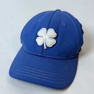 Black Clover Blue Fitted Hat Blue L/XL Think Young &‎ Live Lucky 6 Panel